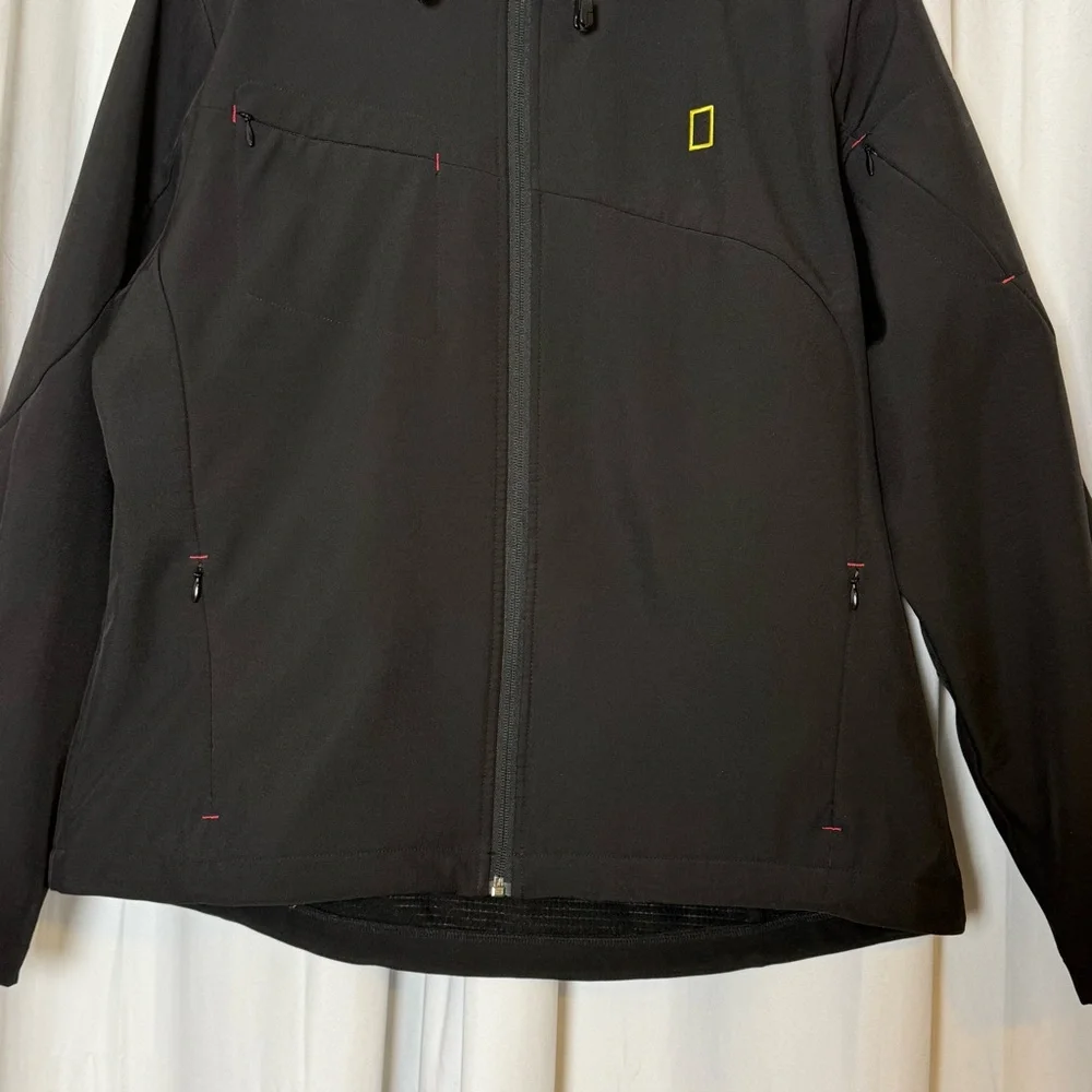 National Geographic Logo Softshell Jacket Womens Large - Picture 5 of 12